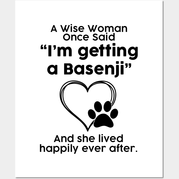 Basenji crazy dog mom gift . Perfect present for mother dad friend him or her Wall Art by SerenityByAlex